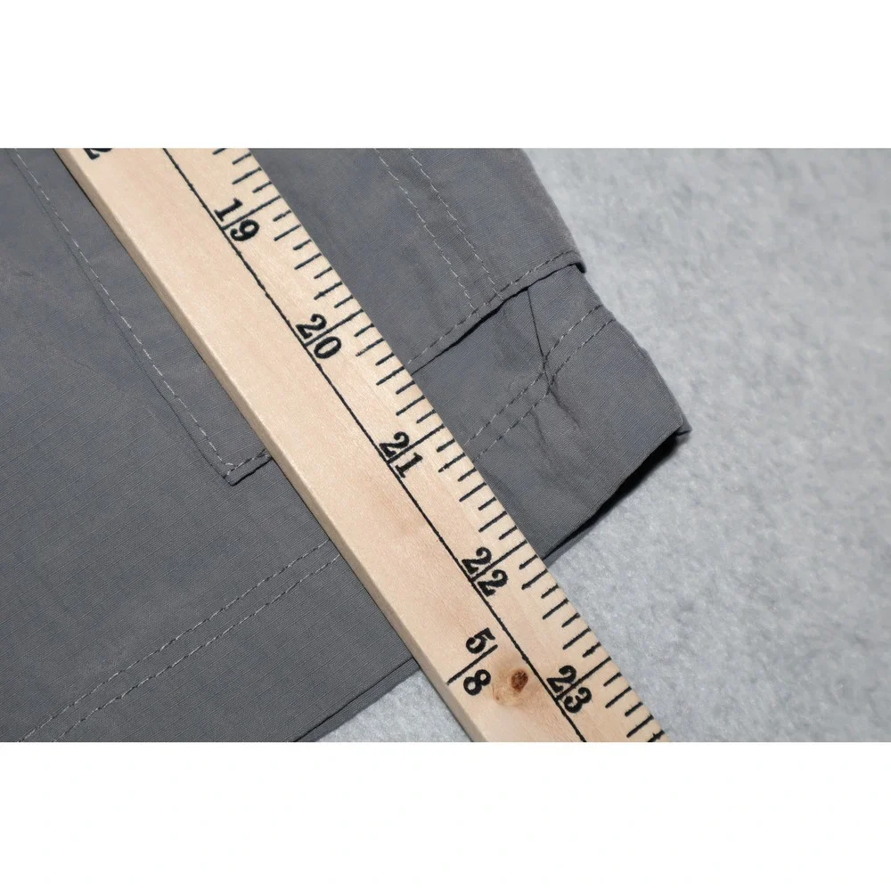 Columbia Zip Cargo Shorts Mens 44 Gray Nylon Hiking Outdoor 10